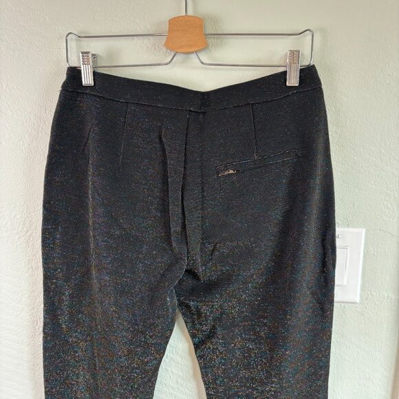 See by Chloé Black Glitter Knit Pants 44 8 10 NWT Removable Stirrup - Picture 6 of 15